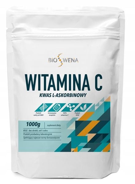 WITAMINA C KWAS L ASKORBINOWY 1kg -1000g / BIOSWENA jakość PREMIUM zdjęcie 1