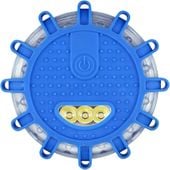 Lampa ostrzegawcza błyskowa 12+3 LED flara kogut dysk latarka 3xAAA N