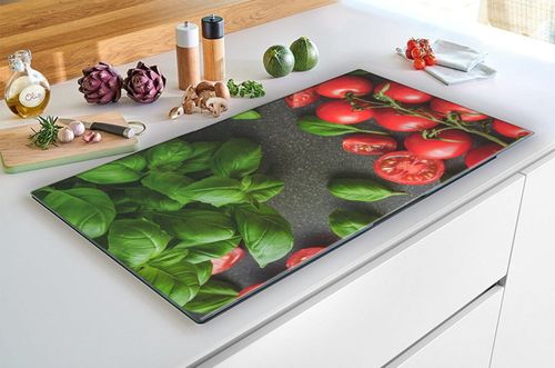 SZKLANA DESKA NA KUCHENKĘ 60x52 059A POMIDORY na Arena.pl