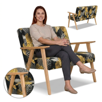 Sofa w stylu PRL retro kanapa vintage Print Family Meble Soler Family Meble