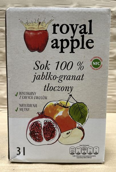 Royal Apple 3L Sok 100% jabłko-granat zdjęcie 1
