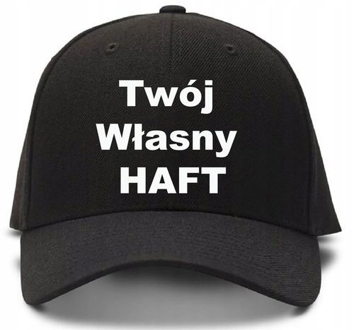 CZAPKA BEJSBOLÓWKA HAFT LOGO NAPISEM NADRUKIEM na Arena.pl