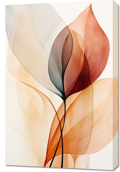 Obraz 60x90cm Eteryczne Liście zdjęcie 1