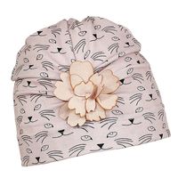 Pupill Aisha czapka dla dziewczynki bambus pudrowy róż 46-48