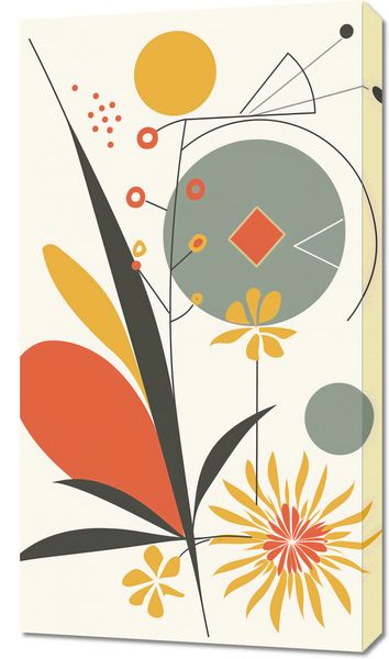 Obraz 50x90cm Geometryczny Ogród zdjęcie 1