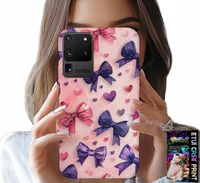 ETUI DO SAMSUNG GALAXY S20 Ultra - KOLOROWE WSTĄŻKI WSTĄŻKA WZORY + FOLIA