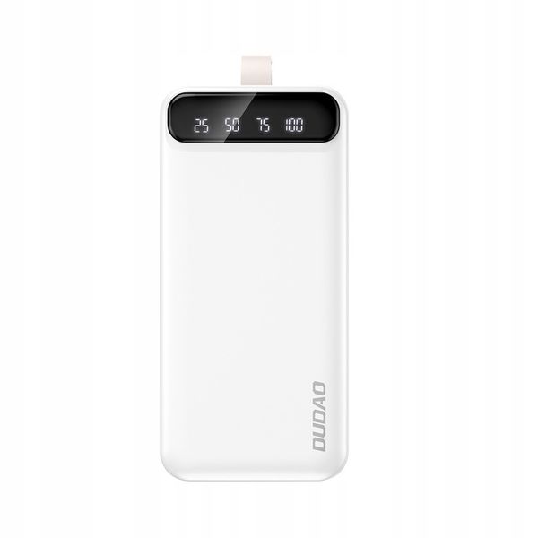 DUDAO DUŻY MOCNY POWERBANK 30000 mAh 2x USB / USB C Z LAMPKĄ LED zdjęcie 6