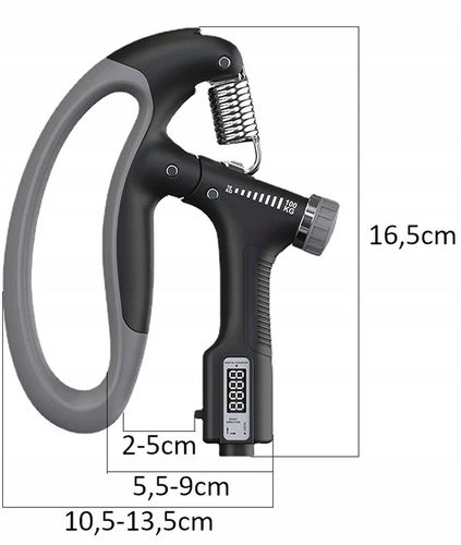 Ściskacz gripper z licznikiem ELEKTRONICZNYM regulowany 10-100kg na Arena.pl