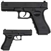 PISTOLET METALOWY NA KULKI GLOCK ASG IMITACJA BRONI NA KULKI 6MM REPLIKA