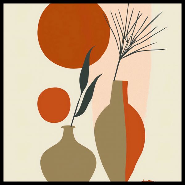 Plakat 50x50cm Wazy w Czerwieni zdjęcie 2
