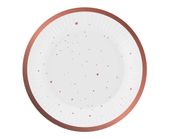 Talerzyki papierowe Celebrate rose gold 18cm 6szt