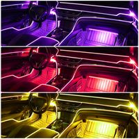 Motoryzacyjne światło RGB LED 6M - światło atmosfery wnętrza samochodu