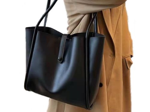 Torebka CZARNA TORBA Damska Miejska Shopper A4 Pojemna na Arena.pl