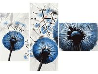 100CM 70CM ZEGAR 3 ELEM DMUCHAWCE NIEBIESKIM KOLORZE ŚCIENNY OBRAZ