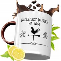 Kubek Bordowy Dla Kuriera Na Urodziny Prezent Z Nadrukiem Ze Zdjęciem