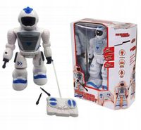 ROBOT INTERAKTYWNY ZDALNIE STEROWANY CHODZI STRZELA NA PILOT Biały DUŻY