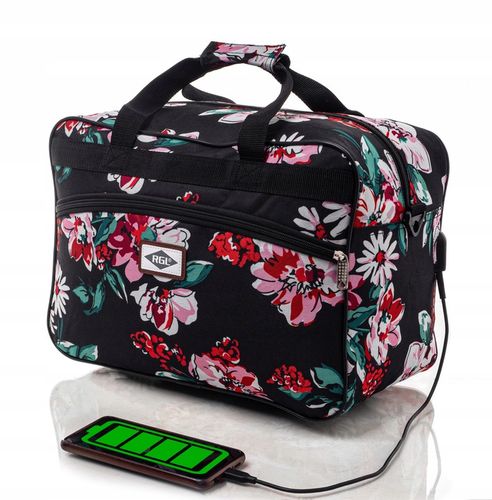 Torba bagaż podręczny do samolotu 40x30x20 USB na Arena.pl