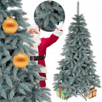 CHOINKA SZTUCZNA JAK ŻYWA PRAWDZIWA ŚWIERK 220 CM GĘSTA PIĘKNA LIMITOWANA