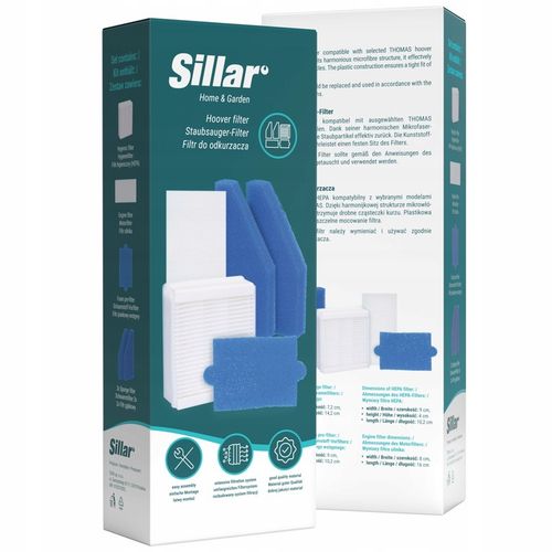 Zestaw filtrów Sillar do odkurzacza wodnego Thomas Aqua+ Pet & Family na Arena.pl