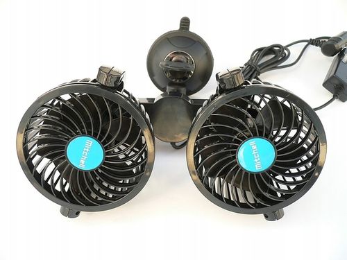 SUPER WENTYLATOR WIATRAK SAMOCHODOWY PODWÓJNY 24V na Arena.pl