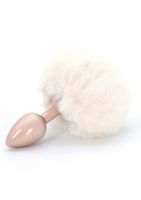 korek analny toyjoy happiness enchanting bunnytail buttplug white