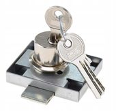 ZAMEK MEBLOWY ZMB1 METALOWY DO SZAFKI SZUFLADY MOCNY LOB NA KLUCZ