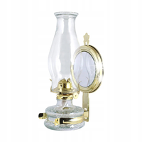 LAMPA NAFTOWA Z LUSTREM RETRO SZKLANA latarnia do postawienia powieszenia