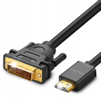 Ugreen dwukierunkowy kabel przewód HDMI - DVI 2m czarny (HD106)