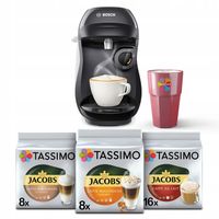 Ekspres na kapsułki Bosch Tassimo Happy czarny +3x Tassimo + kubek GRATIS!
