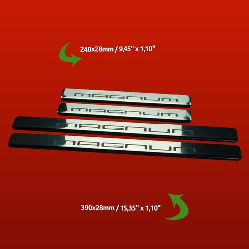 Listwa progowa PORSCHE CAYENNE 955 MAGNUM Stal nierdzewna 304 połysk 4szt na Arena.pl