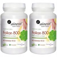 2x ALINESS Folian Dla Kobiet W Ciąży 800ug 60T
