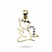 Zawieszka złota kontur aniołka pr 585