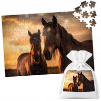 PUZZLE TRADYCYJNE - KOŃ KONIE JAZDA KONNA HOBBY HORSE - 70 el