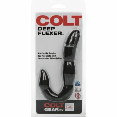 calexotics colt deep flexer czarny - elastyczny model silikonowy 10 cm na Arena.pl