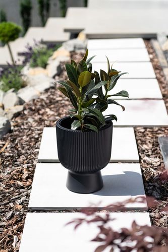 DONICZKA OSŁONKA NA KWIATY MILLY Z WYJMOWANYM WKŁADEM FI 30CM BIAŁA na Arena.pl