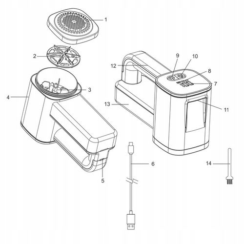 GOLARKA DO UBRAŃ TKANIN SWETRÓW TAPICERKI MOCNA AKUMULATOR 2000mAh USB na Arena.pl