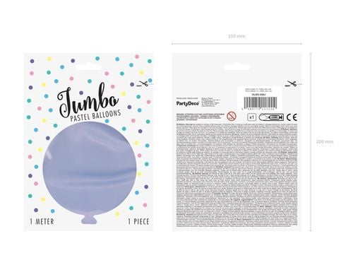"Balon okrągły 1m, Pastel Light Lilac" na Arena.pl