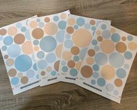 DEKO KINDERZIMMER Pastelowe Naklejki Ścienne do Pokoju 4 Zestawy