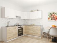 Zestaw mebli kuchennych Alaska Narożne DS+Biały