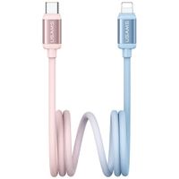 kabel usams bicolor series sj757 pd 30w  usb-c/lightning 1.2m
