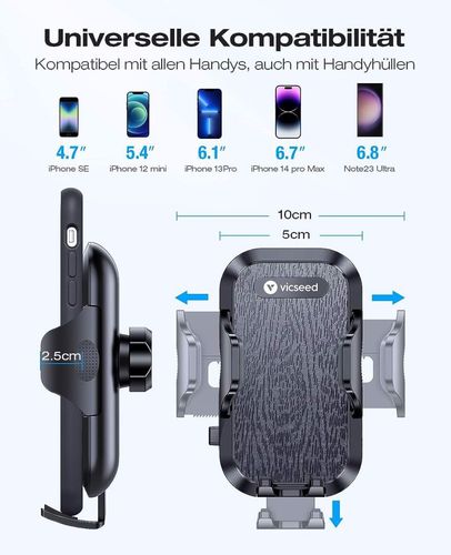 Uchwyt na Telefon Czarny VICSEED na Arena.pl