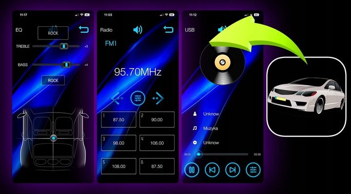 RADIO SAMOCHODOWE 1DIN USB SD MIKROFON BLUETOOTH zdjęcie 14