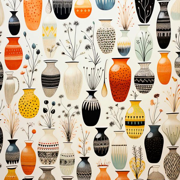 Plakat 80x80cm Symfonia Wazonów zdjęcie 1