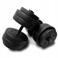 Hantle regulowane 2x25 kg bitumiczne zestaw 50 kg gryfy obciążenia talerze