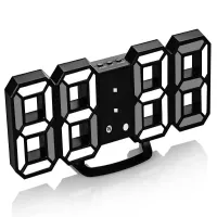 Zegar budzik led elektroniczny termometr z alarmem duży wyświetlacz