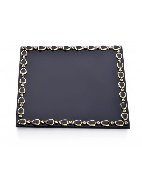 ELIA BLACK podstawka  20x20xh1cm zdjęcie 1