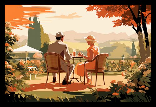 Plakat 30x20cm Retro Randka na Arena.pl