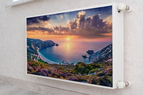 Mata MAGNETYCZNA Kaloryfera Zachód Słońca Pejzaż Morze 100cm x 60cm na Arena.pl