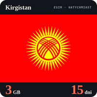 Karta eSIM Internet Kirgistan 3 GB na 15 dni - bez rejestracji