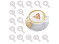 TG66809 SZABLONY DO DEKORACJI KAWY CIAST DESERÓW 16SZT LATTE CAPPUCCINO